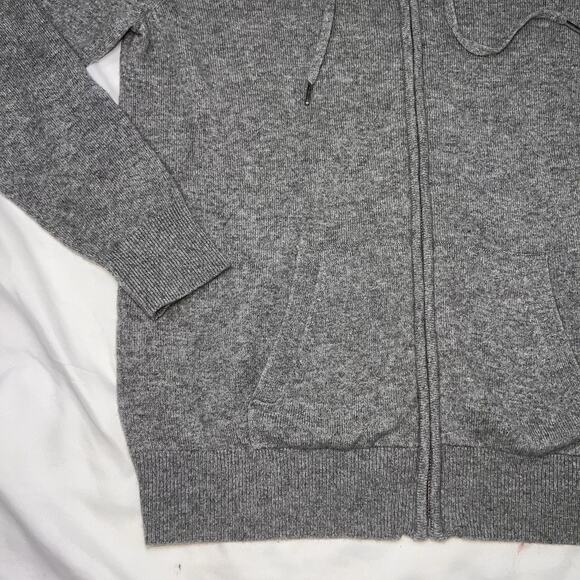 Quince Hoodie Women's Size M Gray 100% Cashmere Full-Zip Sweater Casual Travel - Picture 3 of 14